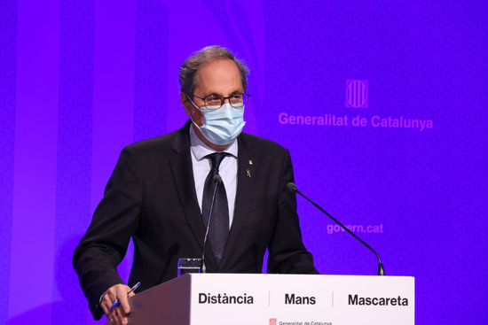 Catalan president Quim Torra (by Mariona Puig)