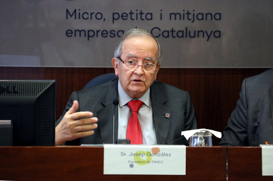 President of PIMEC business association, Josep González, March 11, 2020 (by Marta Casado Pla)