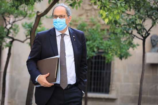 Catalan president Quim Torra in the government headquarters (by Jordi Bedmar-Catalan government)