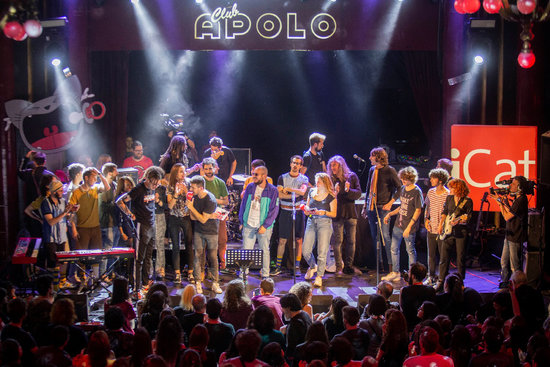 Artists who performed at iCat FM's 'El Desconcert' at the Sala Apolo in Barcelona, May 7, 2019 (CCMA)