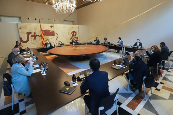 Catalan government holding a cabinet meeting ( by Rubén Moreno-Generalitat de Catalunya)
