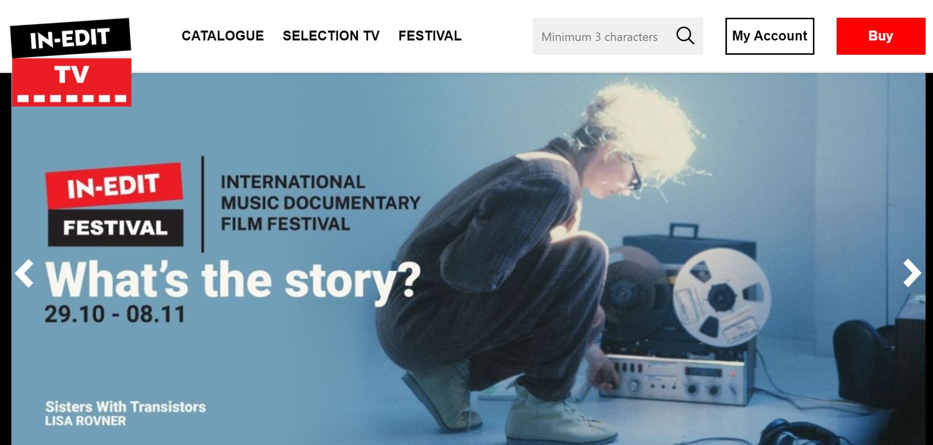 International music documentary film festival, In-Edit (image taken from their website)