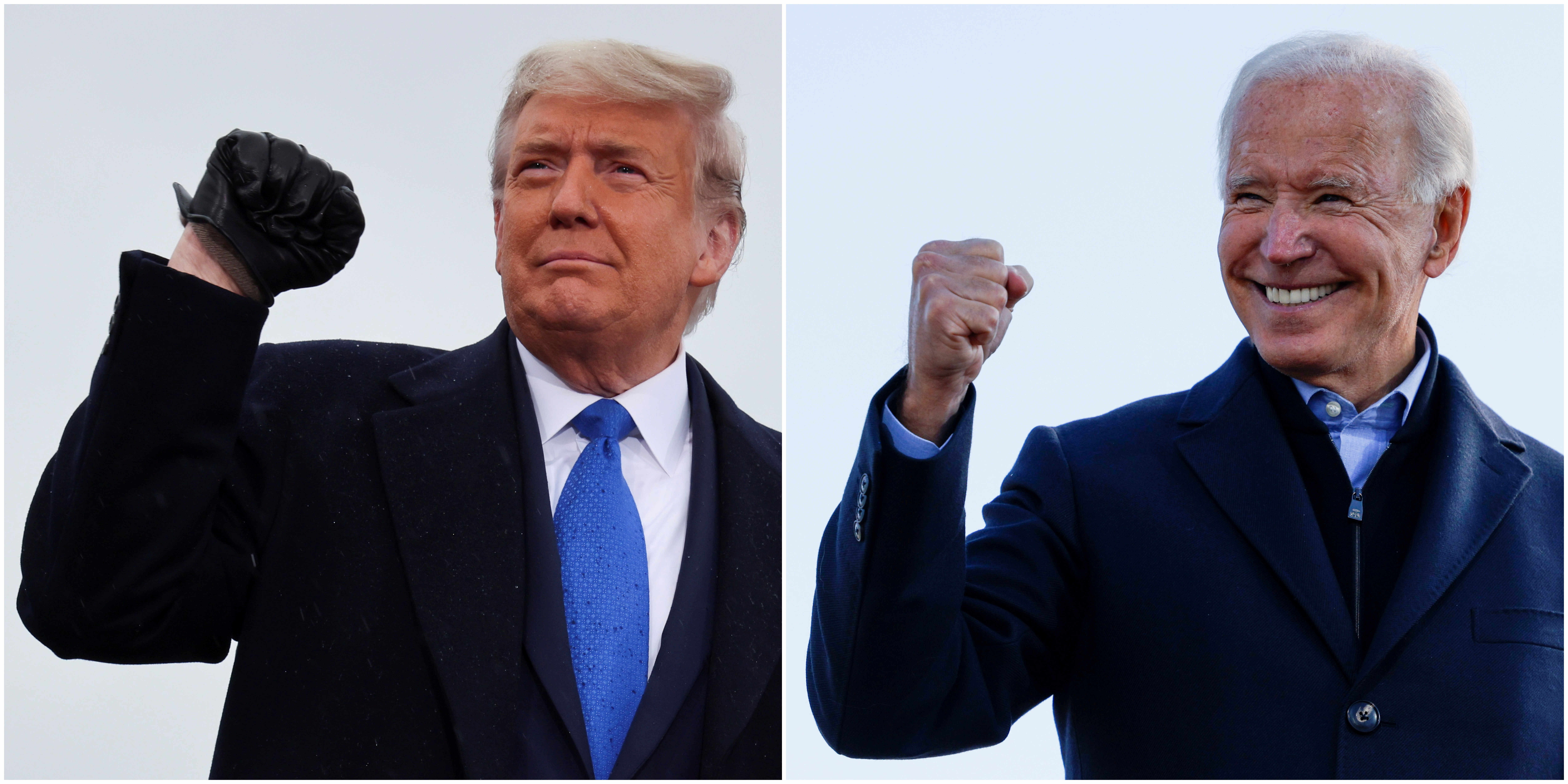 US presidential candidates Donald Trump and Joe Biden (Photos by REUTERS/Jonathan Ernst/Brian Snyder)