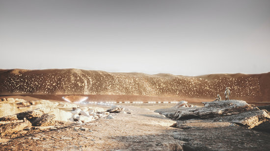 Recreation of the NÜWA city in Mars (by UPC)