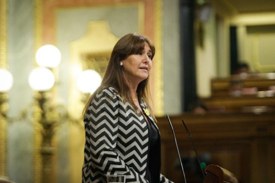 Laura Borràs speaking in Congress, October 21, 2020 (Congress) 