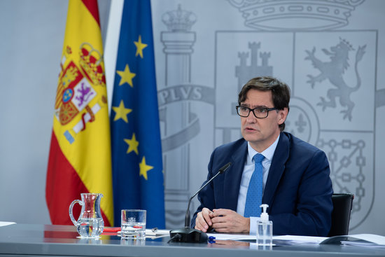 Spanish health minister Salvador Illa, November 4, 2020 (by Borja Puig de la Bellacasa/Moncloa Pool)