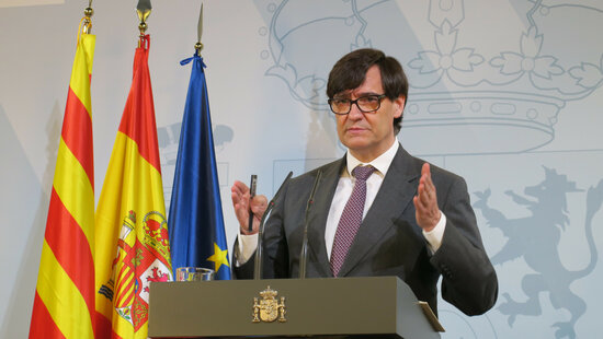 Spain's health minister Salvador Illa (by Moncloa)