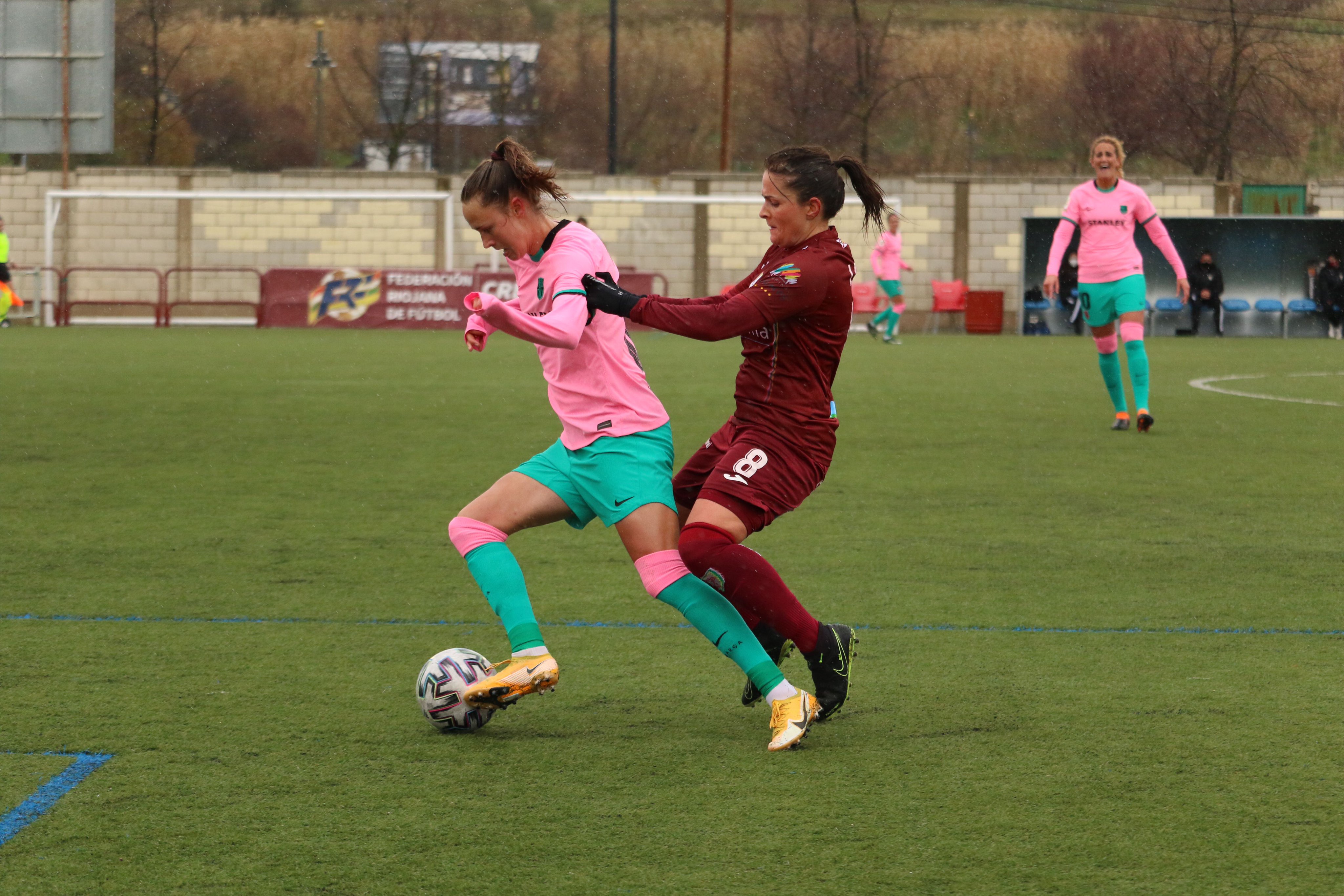 FC Barcelona Femení in action in their record-breaking win away to Logroña (image from FC Barcelona)