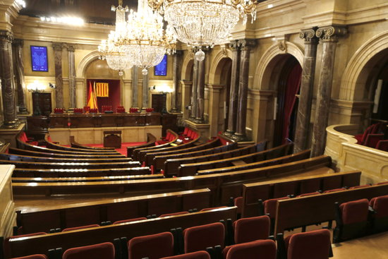 The empty Catalan parliament on July 18, 2018 (by Guillem Roset)