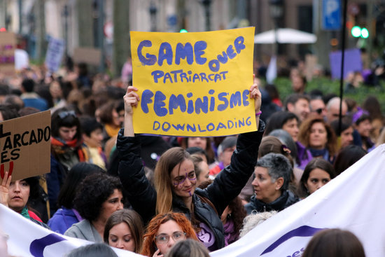 2020 International Women's Day march in Barcelona, March 8, 2020 (by Miquel Codolar)