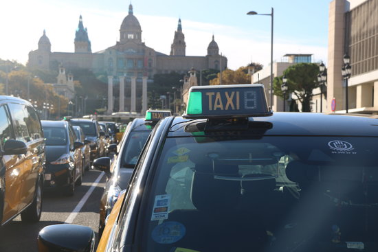 There have been tensions between taxi drivers and Uber drivers in the past. Image: October 26, 2020 (by Aina Martí)