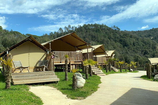 Image of a rural campsite outside Girona, northern Catalonia