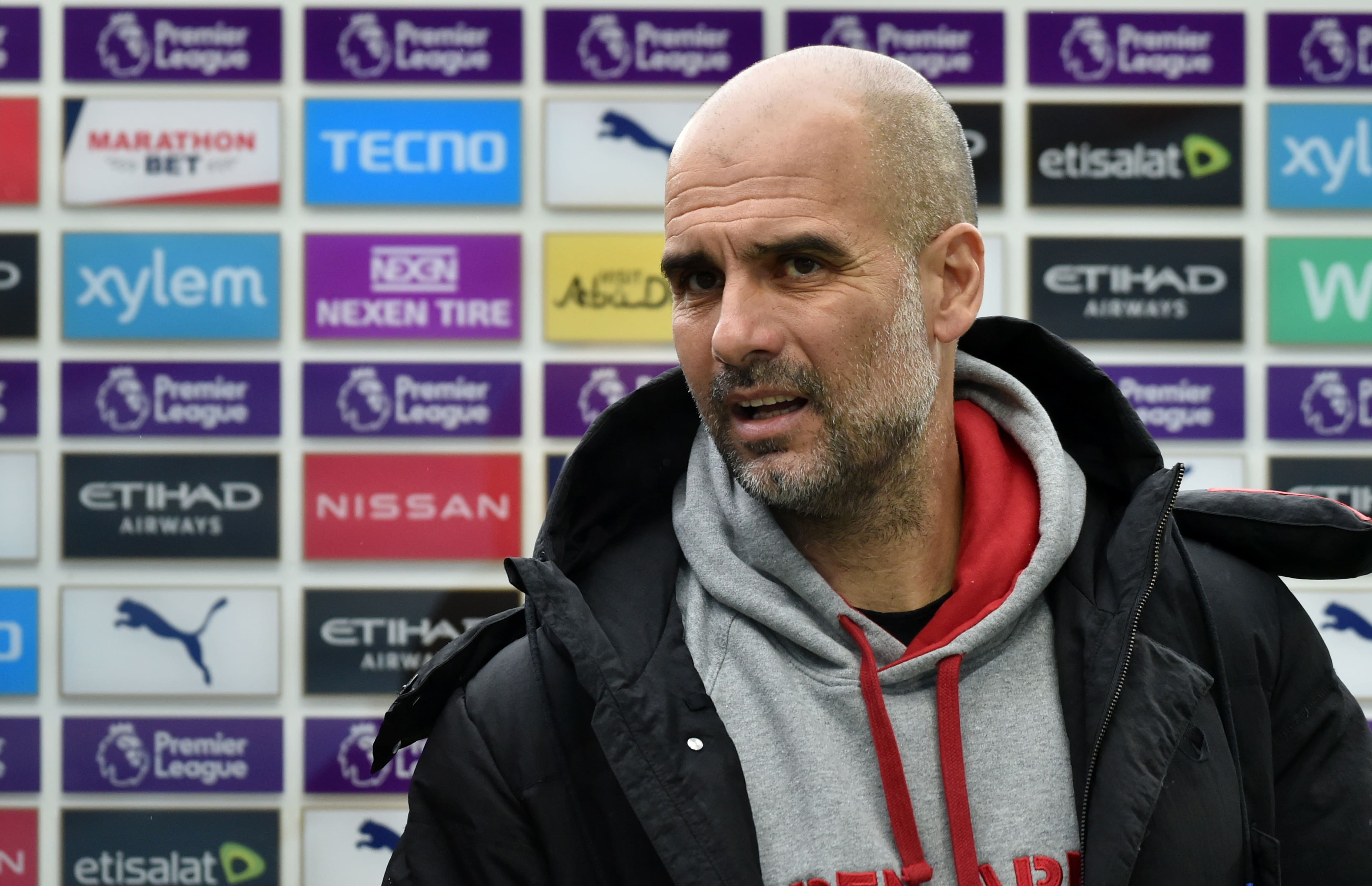 Manchester City manager Pep Guardiola photographed after a match (by REUTERS/Rui Vieira)