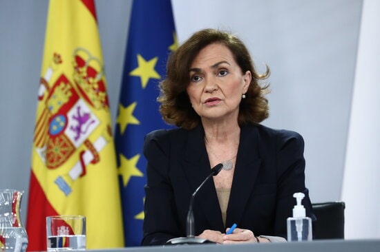 Spanish vice president Carmen Calvo (by Fernando Calvo/Pool Moncloa)