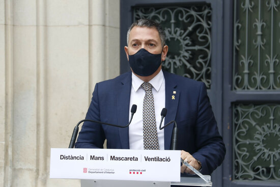 Acting interior minister, Miquel Sàmper, March 1, 2021 (by Blanca Blay)