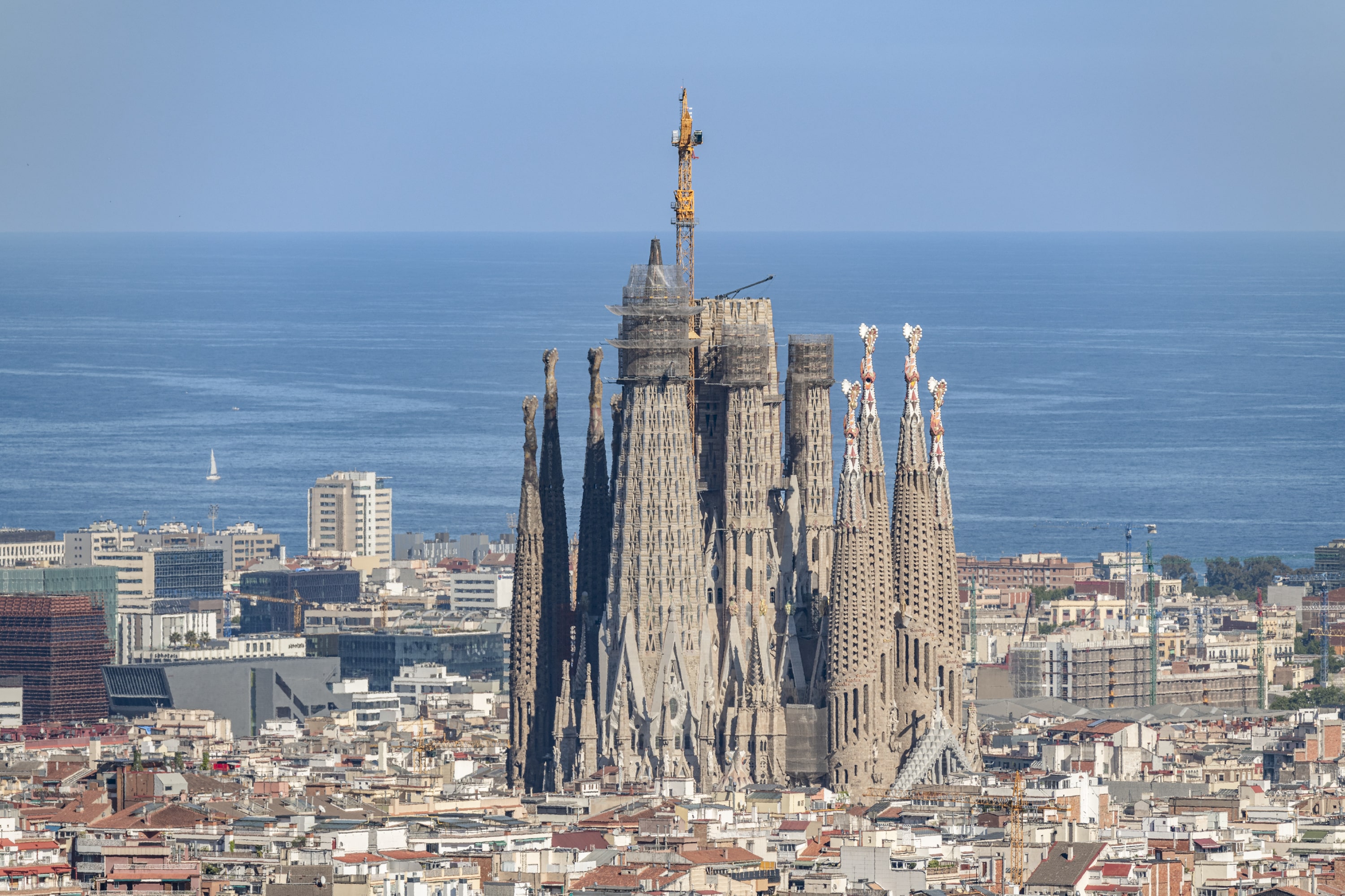 The Sagrada Família basilica, overlooking the city of Barcelona (image courtesy of Sagrada Família)