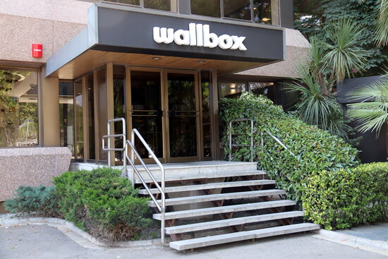Entrance to the Wallbox offices in Barcelona (by Marta Casado)