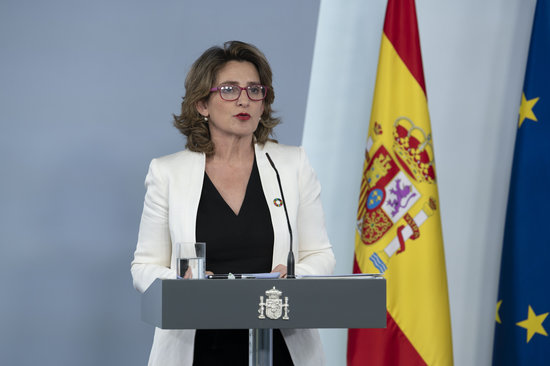 The Spanish ecologic transition minister, Teresa Ribera, on May 19, 2020 (by Borja Puig de la Bellacasa/Moncloa)