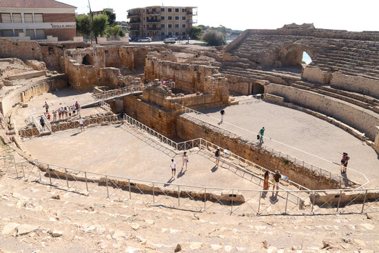 The ancient Roman amphitheatre in Tarragona, pictured on August 18, 2021 (by Eloi Tost)