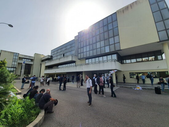 Image of the Sassari appeals court, in Sardinia, on September 24, 2021 (by Laura Cortés)