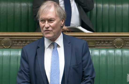 British MP David Amess speaking in the House of Commons (image from www.davidamess.co.uk)
