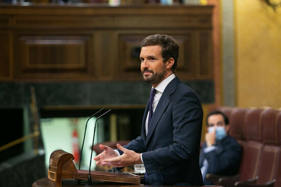 People's Party leader Pablo Casado during budget debate in Congress, Madrid, November 3, 2021 (Congress)