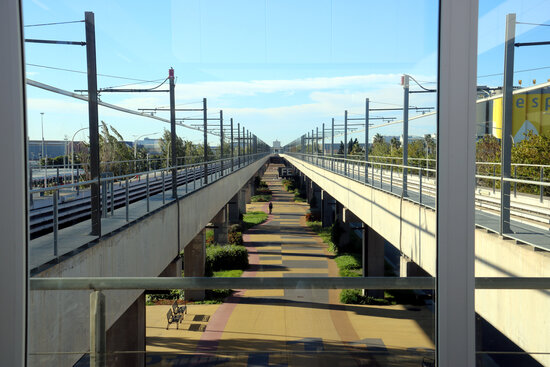 The newly opened extension of the L10 metro line in Barcelona, November 7, 2021 (by Marta Casado Pla) 