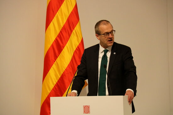 The WHO regional director for Europe, Hans Kruge, in an event in Barcelona, on November 10, 2021 (by David Cobo)