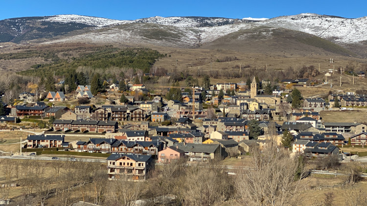 The village of Bolvir, in the Cerdanya county, in the Catalan Pyrenees, on January 18, 2022 (by Albert Lijarcio)