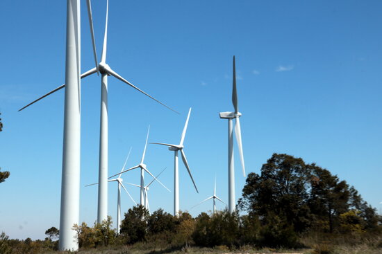 A wind farm in Catalonia