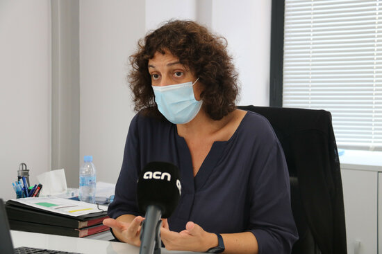 The Catalan CatSalut public health service director, Gemma Craywinckel, during an interview with ACN in September 2021 (by Eli Don)