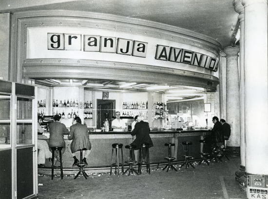 The old 'Granja' bar in the historic underground shopping center, Avinguda de la Llum (image courtesy of Manuel Marina)