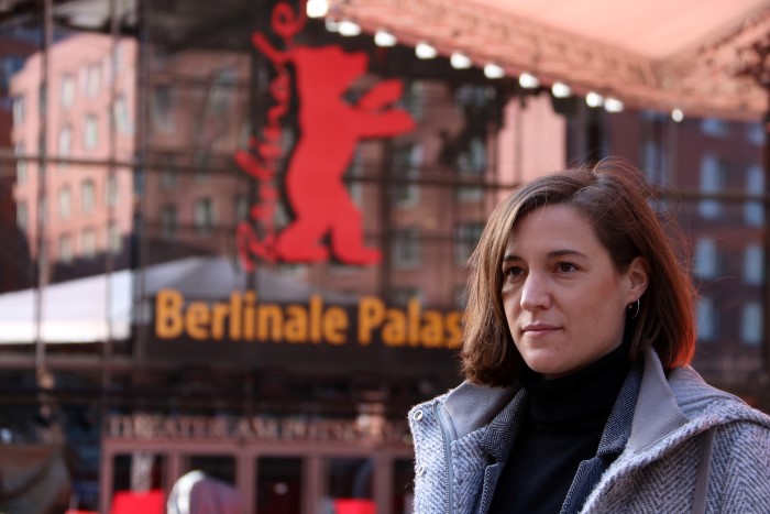 'Alcarràs' director Carla Simón at the Berlinale, February 15, 2022 (by Violeta Gumà) 