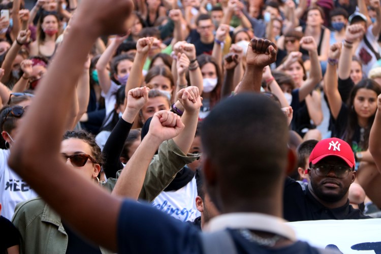 Anti-racism demonstration, June 15, 2020 (by Estefania Escolà) 