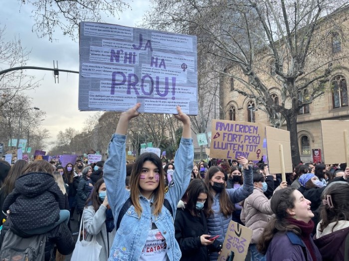 International Women's Day march in Barcelona, March 8, 2022 (by Cillian Shields)