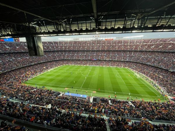 91,648 fans at the Camp Nou for the world record attendance between Barça Femení and Wolfsburg 