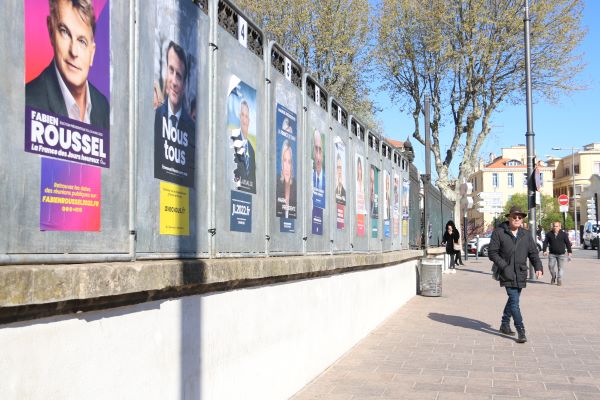 French election posters in Perpignan (by Gemma Tubert)