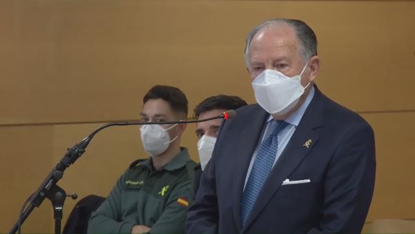 Former director of the National Intelligence Center, Spain’s intelligence agency, Félix Sanz Roldán (image from Madrid High Court stream)