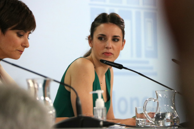 Spain's equality minister, Irene Montero, during a press conference on May 17, 2022 (by Andrea Zamorano)