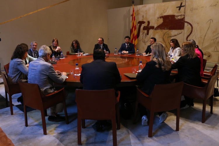 The Catalan cabinet convening on May 30, 2022 (by Bernat Vilaró)