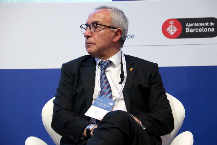 Spanish Olympic Committee's president, Alejandro Blanco, during an event in Barcelona on May 4, 2022 (by Lluís Sibils/Miquel Vera)