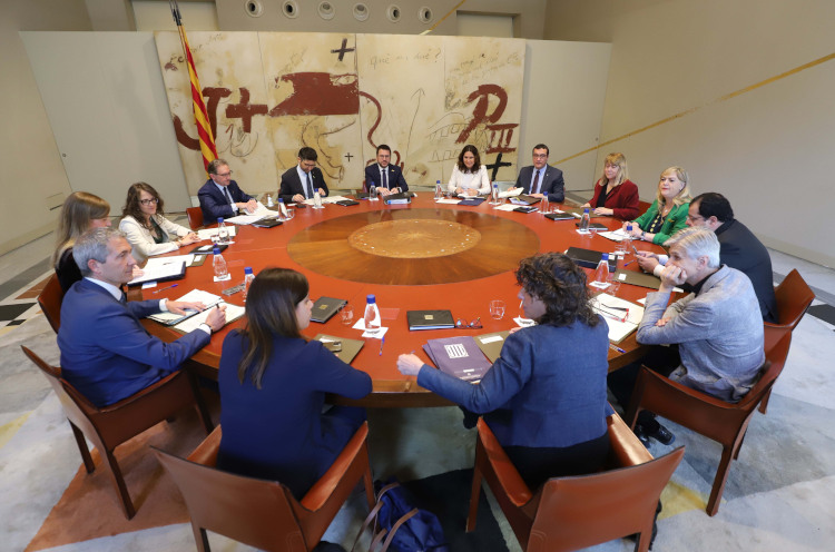 The Catalan cabinet meeting convened on May 10, 2022 (by Rubén Moreno / Catalan government)