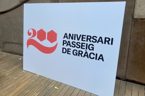 A photo of the new campaign's logo