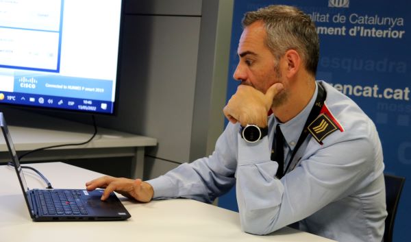 Head of the Central Area of Economic Crimes of the Mossos d'Esquadra Catalam police, José Ángel Merino (by Pol Solà)