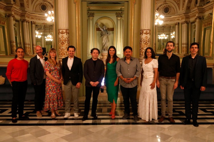 The Magic Flute production team pictured at the Liceu, Barcelona, June 14, 2022 (by Guillem Roset) 