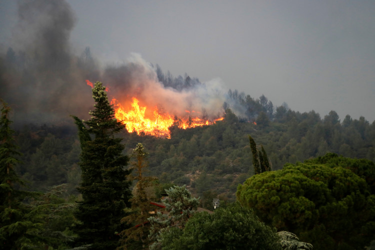 Image of the wildfire in Artesa de Segre, on June 15, 2022 (by Oriol Bosch)