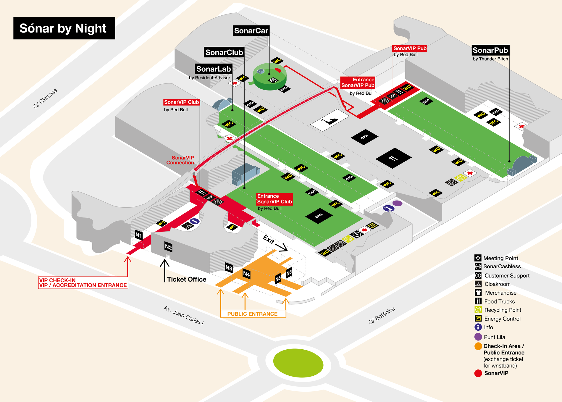 Sónar by Night map