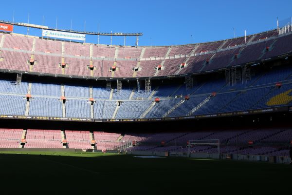 Stands at FC Barcelona's Camp Nou stadium