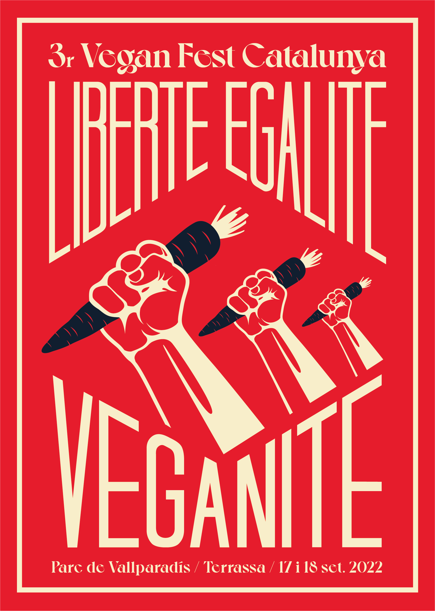 Poster for the third Catalan Vegan Fest