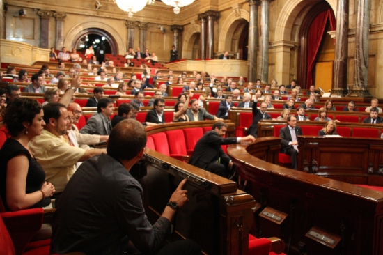 The Catalan Parliament voting on Thursday for the creation of the committe on the right to self-determination (by G. Soriano)